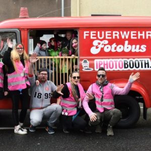 Hildener Karnevalszug 2019 - Fotobus und mobile Fotobox auf Segway