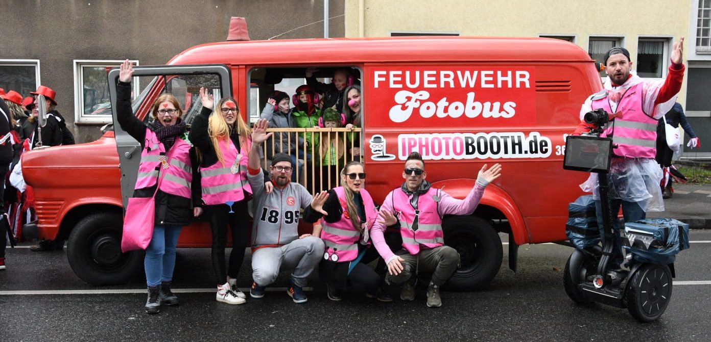Hildener Karnevalszug 2019 - Fotobus und mobile Fotobox auf Segway